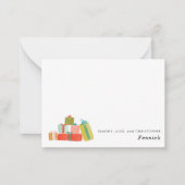 Budget Moderne Weihnachtsgeschenke im Wasser Feier Mitteilungskarte (Vorderseite)