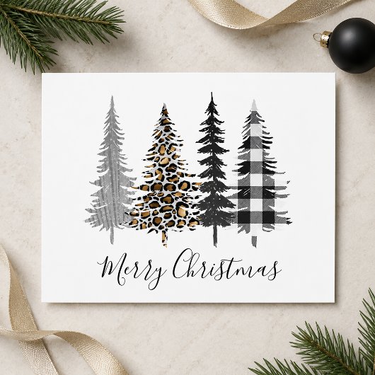 Budget Moderne Weihnachtskarte