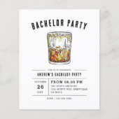 Budget Moderne Whiskey Bachelor Party (Vorderseite)
