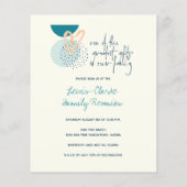 Budget Moderne Wiedersehen-Einladung Flyer (Hinten)