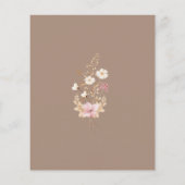 Budget Moderne Wildblume Botanischer Garten Hochze (Rückseite)