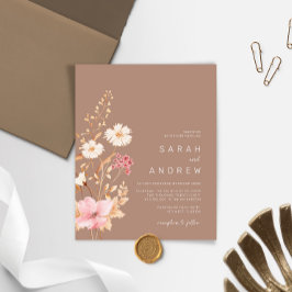 Budget Moderne Wildblume Terracota Garden Hochzeit