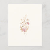 Budget Moderne Wildblume Terracota Garden Hochzeit (Rückseite)