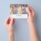 Budget Moderne zwei Fotos Hochzeit retten das Datu Flyer (Gruppe)