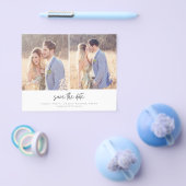 Budget Moderne zwei Fotos Hochzeit retten das Datu Flyer (Einzeln)