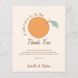 Budget moderner Baby-Shower für ein süßes oranges 