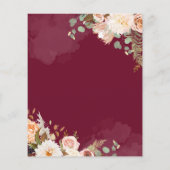 Budget Moderner botanischer Chic Abschluss Einladu (Rückseite)