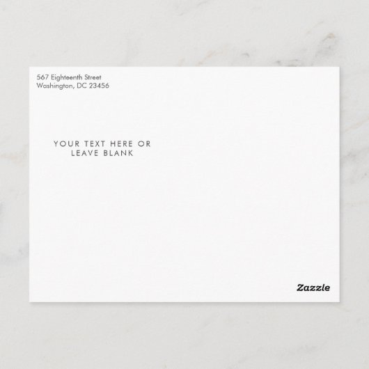 Budget Moderner Foto Sage Green Arch Abschluss Postkarte (Rückseite)