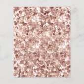 Budget Modernes 13. Geburtstag Rose Gold Party Flyer (Hinten)