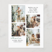 BUDGET Modernes 5 Foto Grün Frohe Weihnachtsbogen (Rückseite)