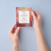 Budget Modernes Abstraktes Hochzeitsmenü Flyer (Gruppe)