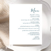 Budget Modernes Aquamarines Blue Script Hochzeitme