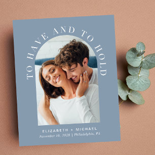 Budget Modernes Arch Foto Dusty Blue Wedite Einlad