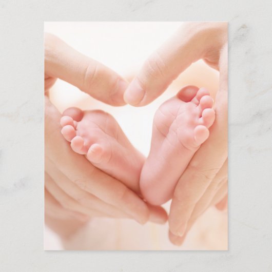 Budget Modernes Baby Foto Geburtserklärung (Rückseite)