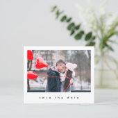 Budget Modernes Chic 2 Foto Hochzeit speichern das (Stehend Vorderseite)