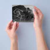 Budget Modernes Chic Foto BW Datum Save the Date Flyer (Gruppe)