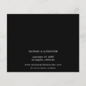 Budget Modernes Chic Foto BW Datum Save the Date Flyer (Hinten)