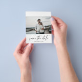 Budget Modernes Chic Foto Landsape W Save the Date Flyer (Gruppe)