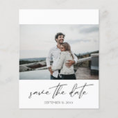 Budget Modernes Chic Foto Landsape W Save the Date Flyer (Vorne)