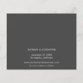 Budget Modernes Chic Foto Long Date Save the Date (Rückseite)