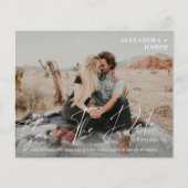 Budget Modernes Chic Foto Long Date Save the Date (Vorderseite)