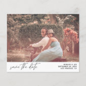 Budget Modernes Chic Foto Save the Date (Vorderseite)