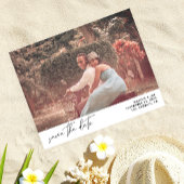 Budget Modernes Chic Foto Save the Date Flyer