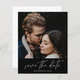 Budget Modernes Chic Foto Save the Date vertikal
