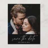 Budget Modernes Chic Foto Save the Date vertikal Flyer (Vorne)