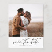 Budget Modernes Chic Foto Vertikal W Save the Date (Vorderseite)