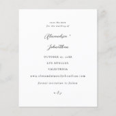 Budget Modernes elegantes Foto retten Termine Flyer (Hinten)