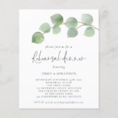 Budget Modernes Eukalyptus Probe Dinner einladen (Vorderseite)