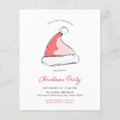 Budget Modernes festliches Santas Hat Weihnachts-P (Vorderseite)