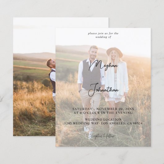 Budget Modernes Foto 11 Vertikale Hochzeit (Vorne/Hinten)