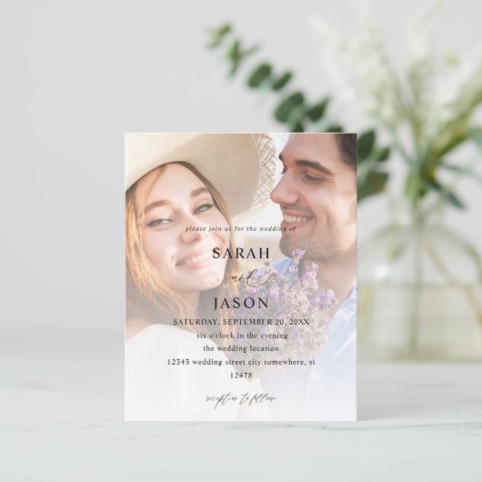 Budget Modernes Foto 7 Vertikale Hochzeit (Stehend Vorderseite)