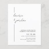 Budget Modernes Foto Boho Hochzeitseinladung (Vorderseite)