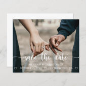 Budget Modernes Foto Elegantes Skript Save the Dat (Vorne/Hinten)