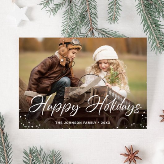 Budget Modernes FOTO Grußkarte Postkarte