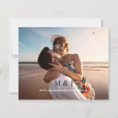 Budget Modernes Foto Horizontal 2 Hochzeit (Rückseite)