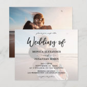 Budget Modernes Foto Horizontal 2 Hochzeit (Vorne/Hinten)