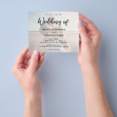 Budget Modernes Foto Horizontal 2 Wedding Flyer (Gruppe)