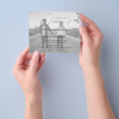 Budget Modernes Foto Horizontal 4 B&W Wedding Flyer (Gruppe)