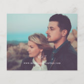 Budget Modernes Foto Horizontal 4 B&W Wedding Flyer (Hinten)