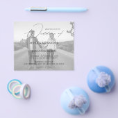 Budget Modernes Foto Horizontal 4 B&W Wedding Flyer (Einzeln)