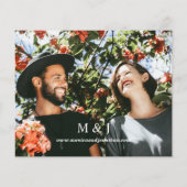 Budget Modernes Foto Horizontal Wedding Flyer (Hinten)