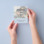 BUDGET Modernes Foto Overlay All-in1 Wedding Einla Flyer (Gruppe)