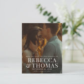 Budget Modernes Foto-Overlay-Hochzeit speichern Si (Stehend Vorderseite)