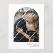 Budget Modernes Foto QR CODE Hochzeit speichern Si (Vorderseite)