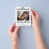 Budget Modernes Foto QR Code Hochzeit speichern Si Flyer (Gruppe)