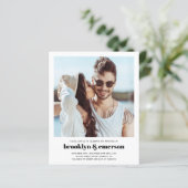 Budget Modernes Foto QR Code Hochzeitsempfehlung (Stehend Vorderseite)